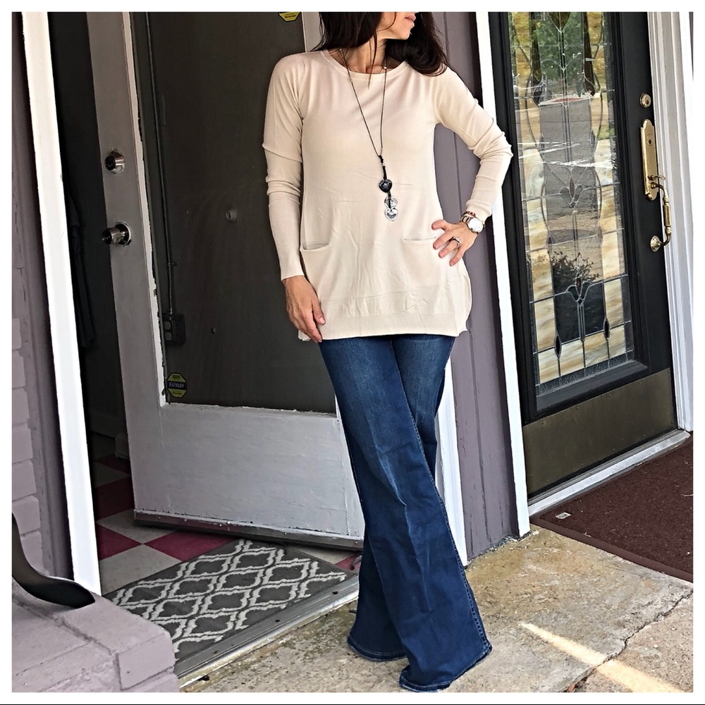 ✨LAST ONE ✨PARIS Silk L/sleeves pocket sweater - Picture 5 of 7